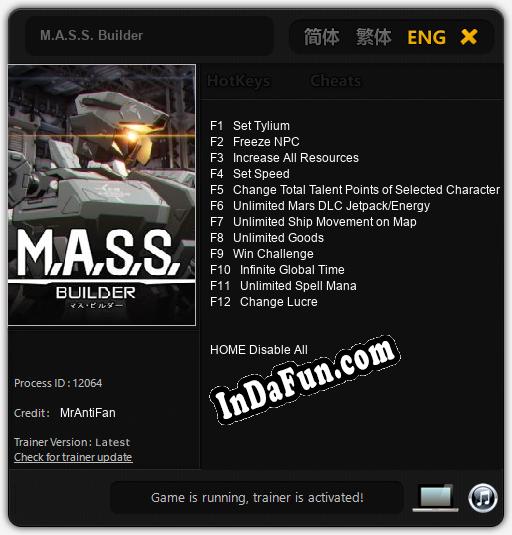 M.A.S.S. Builder: TRAINER AND CHEATS (V1.0.51)