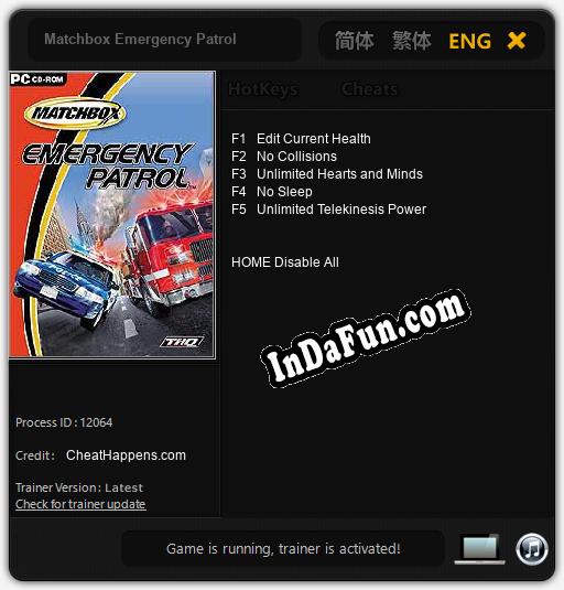 Matchbox Emergency Patrol: Cheats, Trainer +5 [CheatHappens.com]