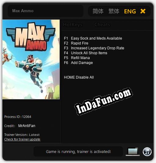 Trainer for Max Ammo [v1.0.8]