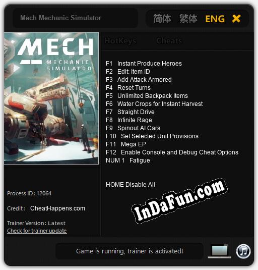 Trainer for Mech Mechanic Simulator [v1.0.2] » Free Download PC Games ...