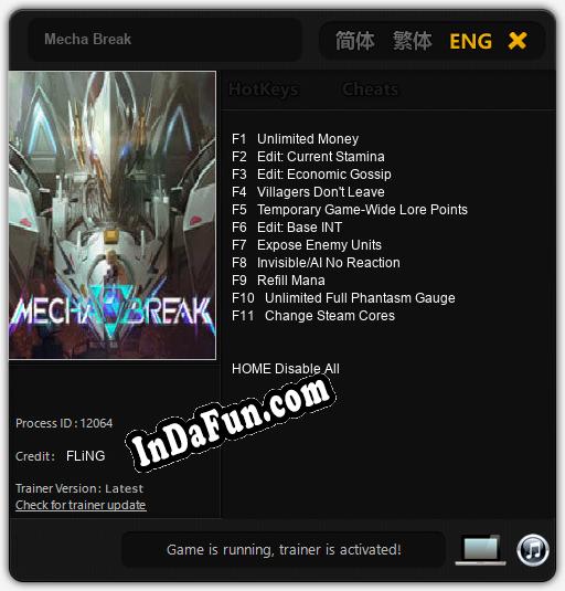 Mecha Break: TRAINER AND CHEATS (V1.0.38)