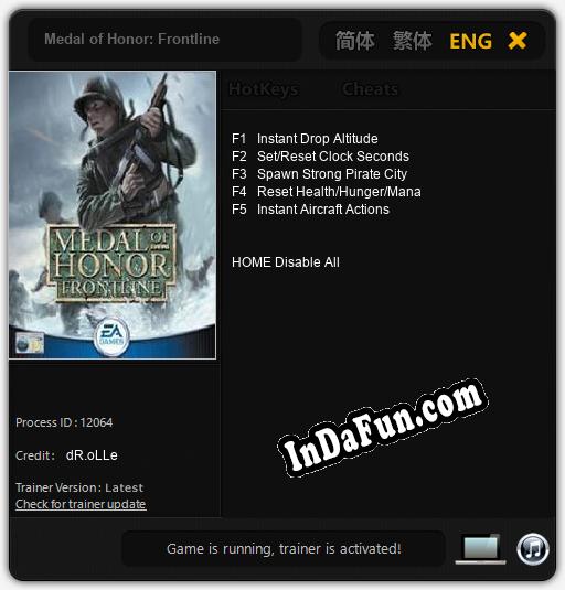 Medal of Honor: Frontline: TRAINER AND CHEATS (V1.0.81)