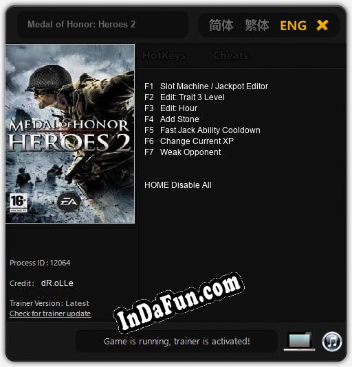 Medal of Honor: Heroes 2: Trainer +7 [v1.7]