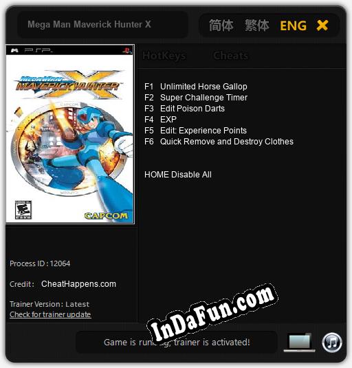 Mega Man Maverick Hunter X: TRAINER AND CHEATS (V1.0.89)