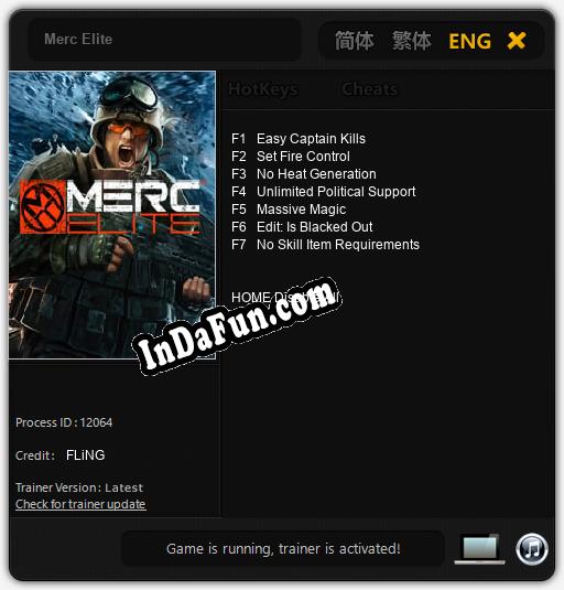 Merc Elite: TRAINER AND CHEATS (V1.0.88)