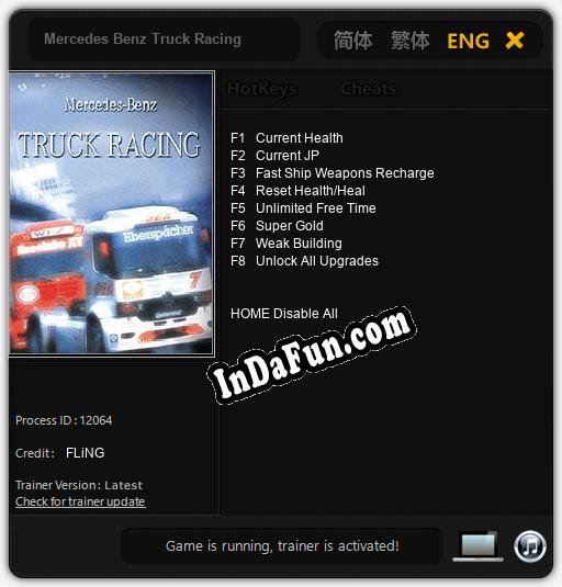 Trainer for Mercedes Benz Truck Racing [v1.0.7]