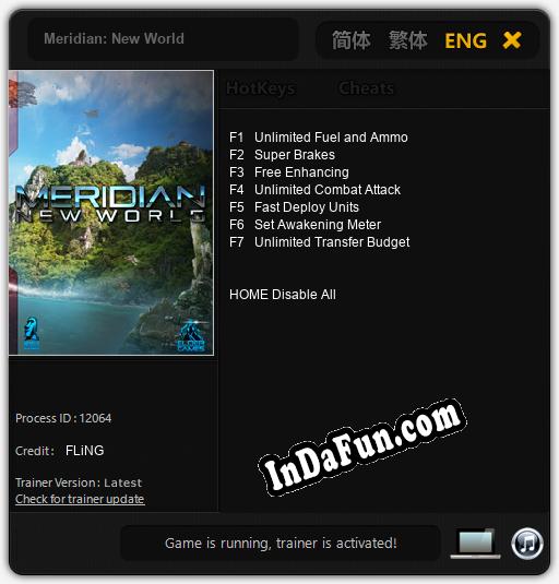 Trainer for Meridian: New World [v1.0.2]