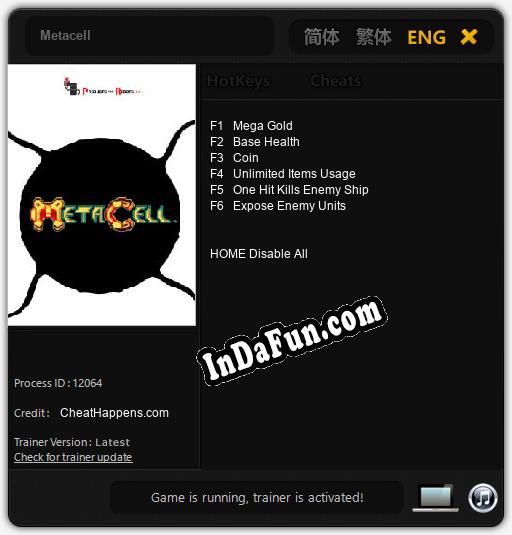 Metacell: Cheats, Trainer +6 [CheatHappens.com]