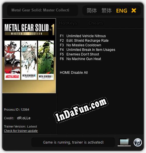 Metal Gear Solid: Master Collection Vol. 1: Cheats, Trainer +6 [dR.oLLe]