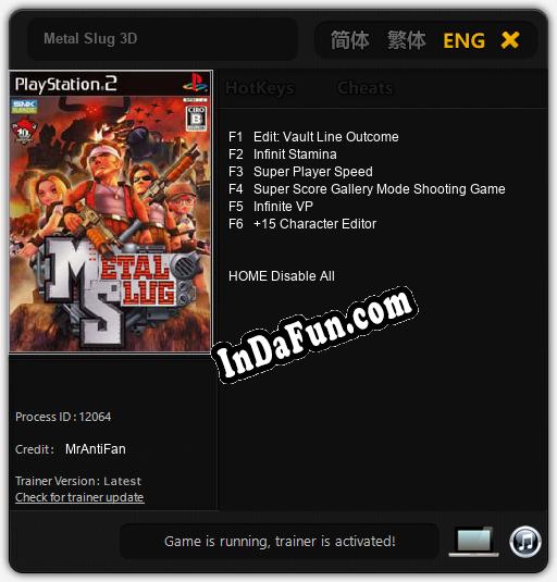 Metal Slug 3D: Trainer +6 [v1.5]