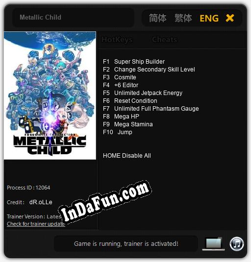 Metallic Child: Trainer +10 [v1.9]