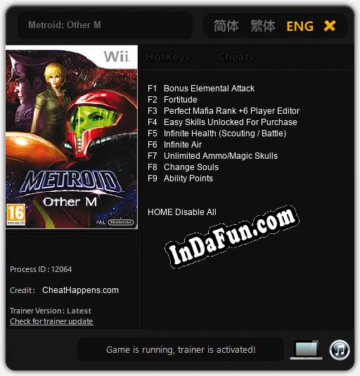 Metroid: Other M: Trainer +9 [v1.6]