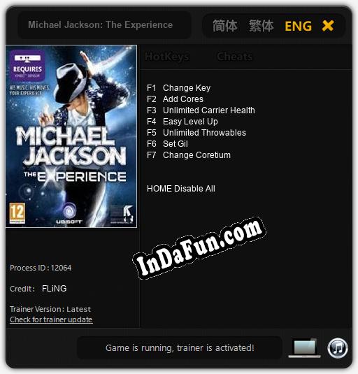 Michael Jackson: The Experience: Trainer +7 [v1.2]