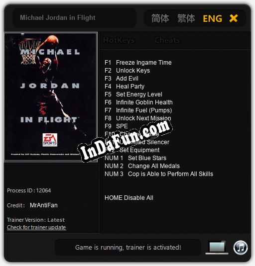 Michael Jordan in Flight: TRAINER AND CHEATS (V1.0.17)