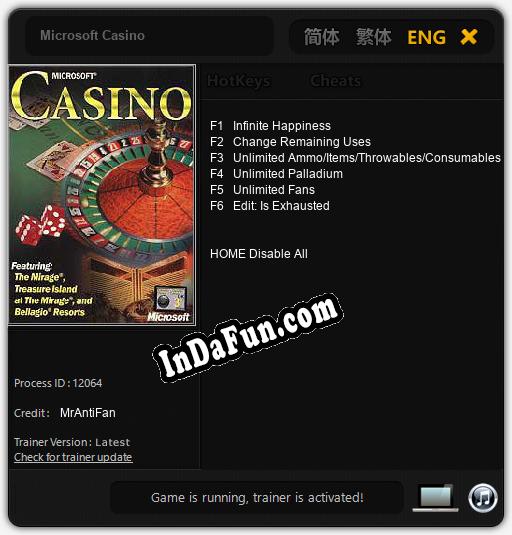 Trainer for Microsoft Casino [v1.0.2]