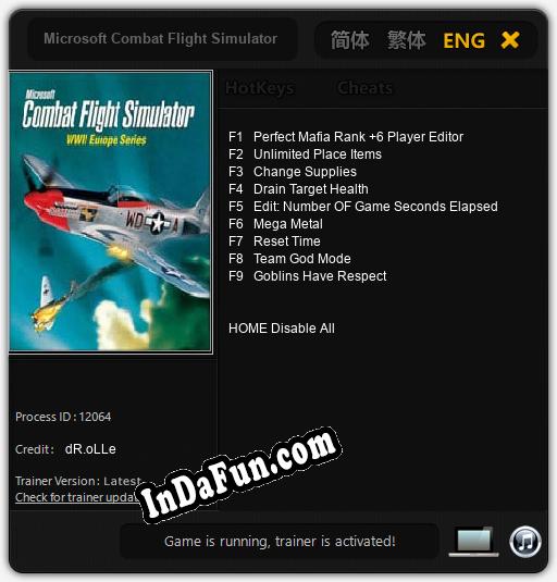 Microsoft Combat Flight Simulator: WWII Europe Series: Cheats, Trainer +9 [dR.oLLe]