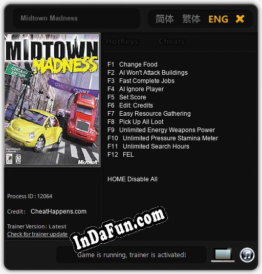 Midtown Madness: Trainer +12 [v1.9]