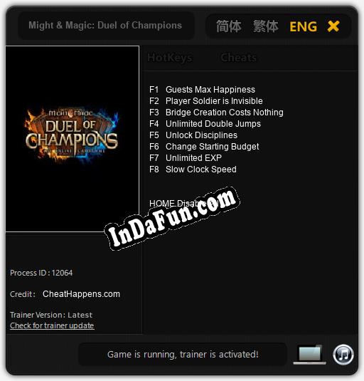 Trainer for Might & Magic: Duel of Champions [v1.0.4]