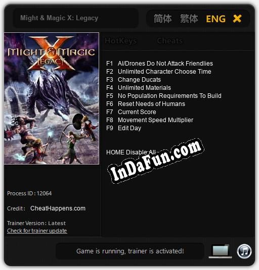 Might & Magic X: Legacy: Cheats, Trainer +9 [CheatHappens.com]