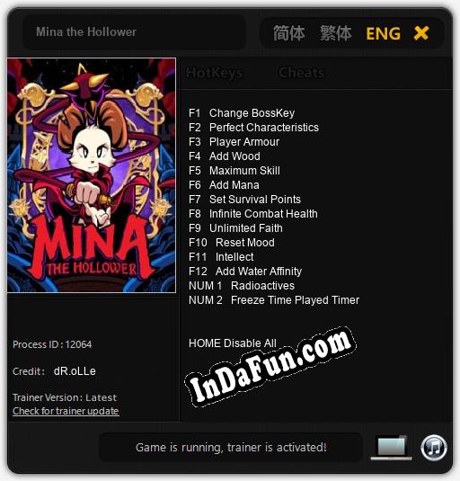 Mina the Hollower: Cheats, Trainer +14 [dR.oLLe]