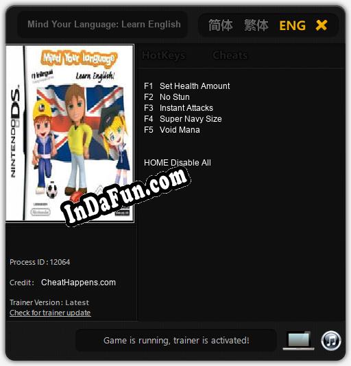 Mind Your Language: Learn English: TRAINER AND CHEATS (V1.0.3)