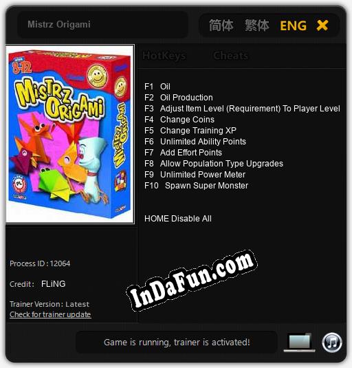 Mistrz Origami: Cheats, Trainer +10 [FLiNG]