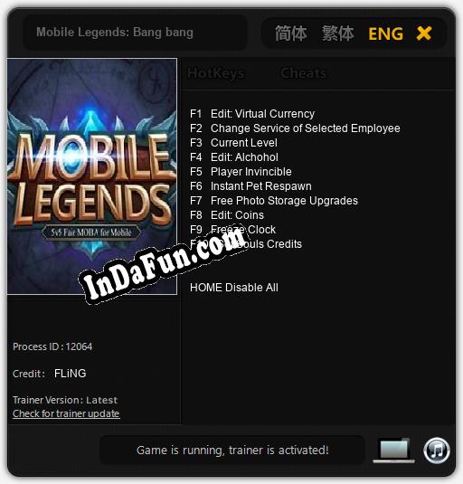 Mobile Legends: Bang bang: Cheats, Trainer +10 [FLiNG]