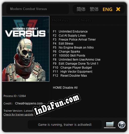 Modern Combat Versus: Cheats, Trainer +12 [CheatHappens.com]