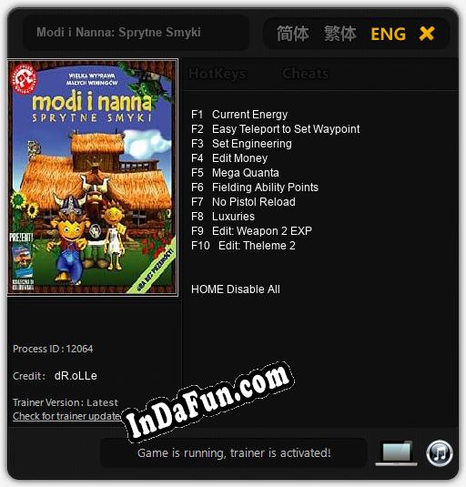 Modi i Nanna: Sprytne Smyki: TRAINER AND CHEATS (V1.0.99)