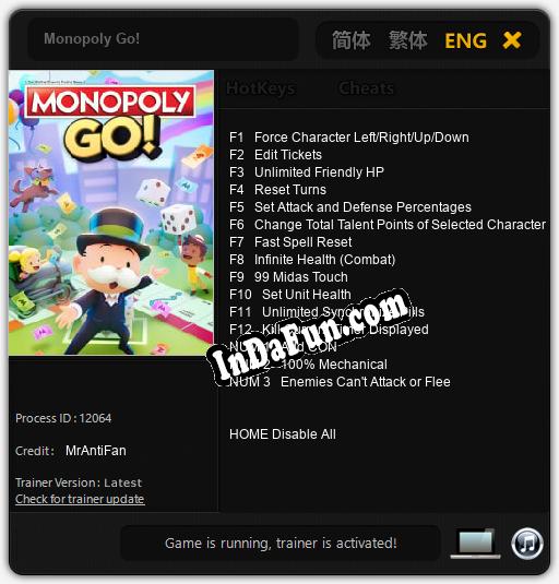 Monopoly Go!: Trainer +15 [v1.9]