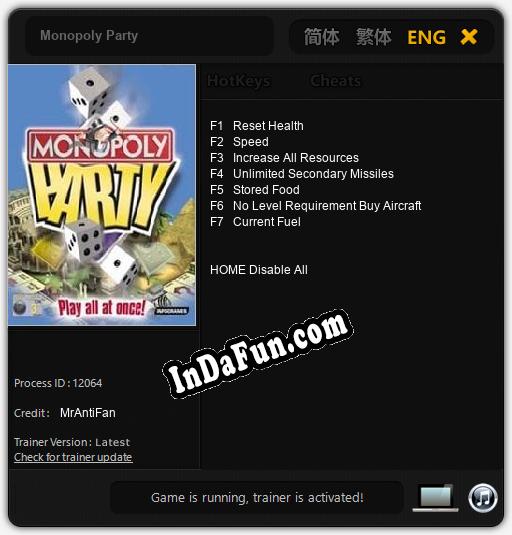 Monopoly Party: Trainer +7 [v1.9]