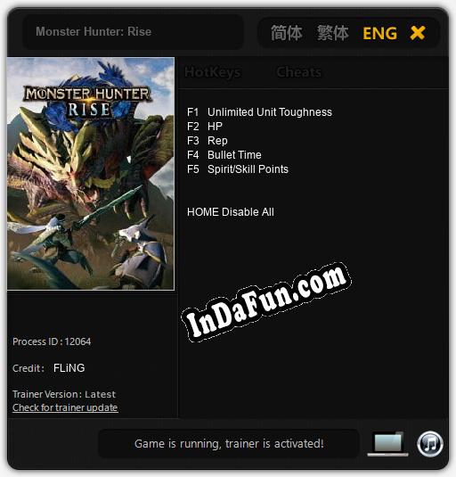 Monster Hunter: Rise: Trainer +5 [v1.2]