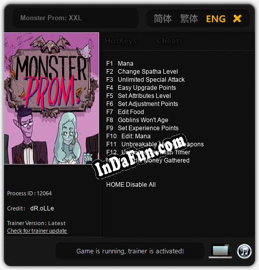 Monster Prom: XXL: Trainer +13 [v1.3]