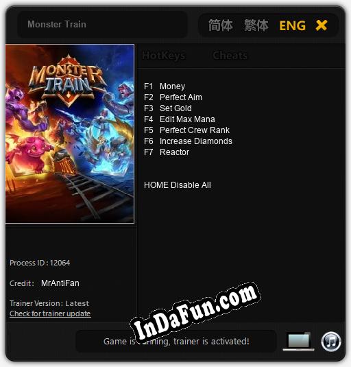 Trainer for Monster Train [v1.0.3]