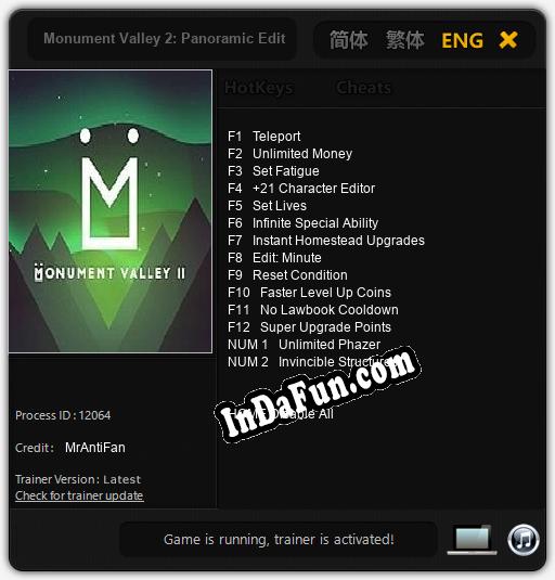 Monument Valley 2: Panoramic Edition: TRAINER AND CHEATS (V1.0.97)