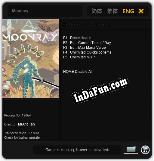 Moonray: Cheats, Trainer +5 [MrAntiFan]