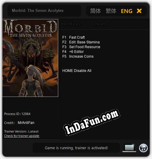 Morbid: The Seven Acolytes: Cheats, Trainer +5 [MrAntiFan]