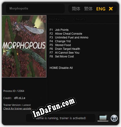 Morphopolis: Cheats, Trainer +8 [dR.oLLe]