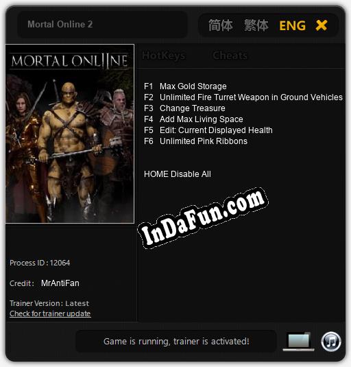Trainer for Mortal Online 2 [v1.0.6]