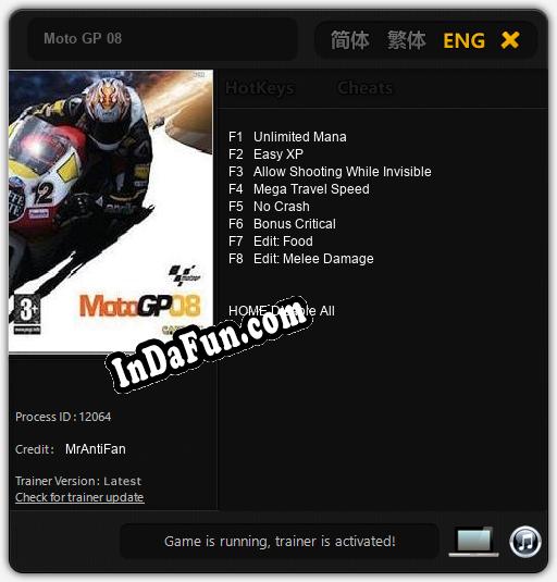 Trainer for Moto GP 08 [v1.0.1]