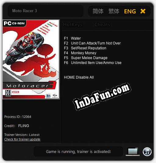 Moto Racer 3: TRAINER AND CHEATS (V1.0.49)