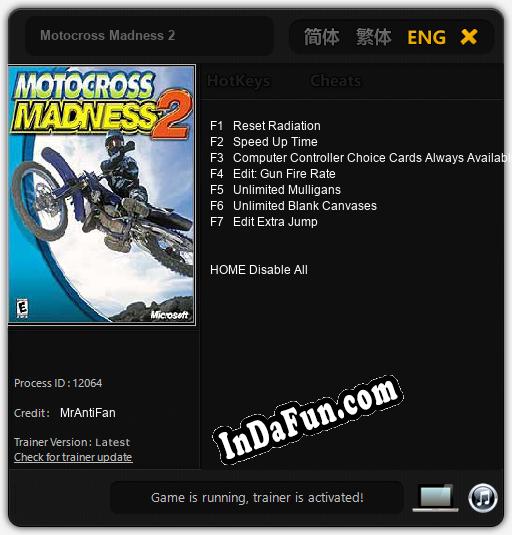 Trainer for Motocross Madness 2 [v1.0.9]