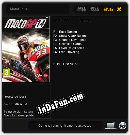 Trainer for MotoGP 14 [v1.0.4]