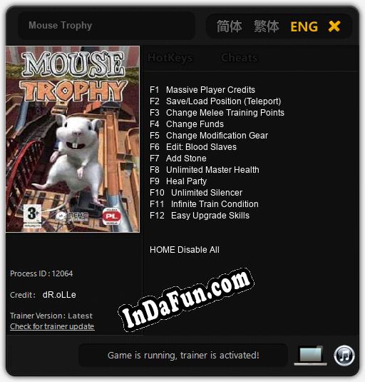 Mouse Trophy: Trainer +12 [v1.9]