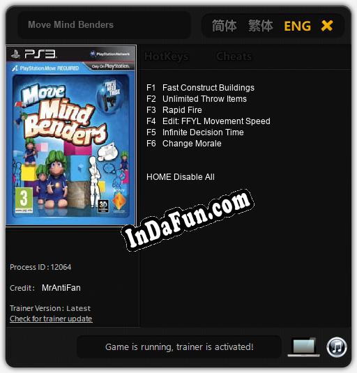 Move Mind Benders: Cheats, Trainer +6 [MrAntiFan]