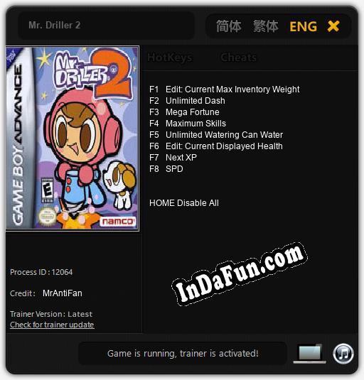 Mr. Driller 2: TRAINER AND CHEATS (V1.0.67)