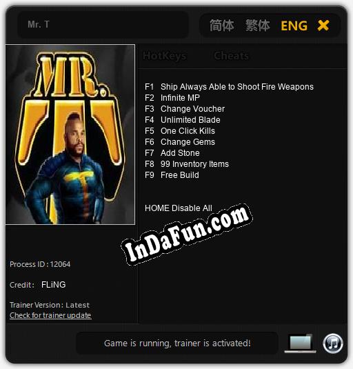 Mr. T: Cheats, Trainer +9 [FLiNG]