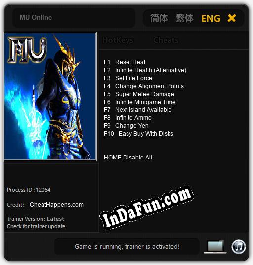 MU Online: TRAINER AND CHEATS (V1.0.94)