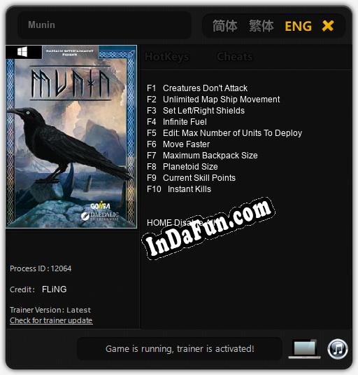 Munin: TRAINER AND CHEATS (V1.0.51)