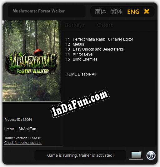 Mushrooms: Forest Walker: Cheats, Trainer +5 [MrAntiFan]